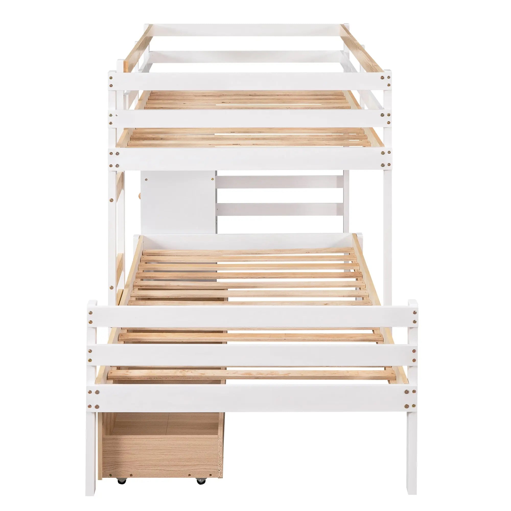 Bellemave® Twin Size Loft Bunk Bed with Drawers and Ladder - Bellemave