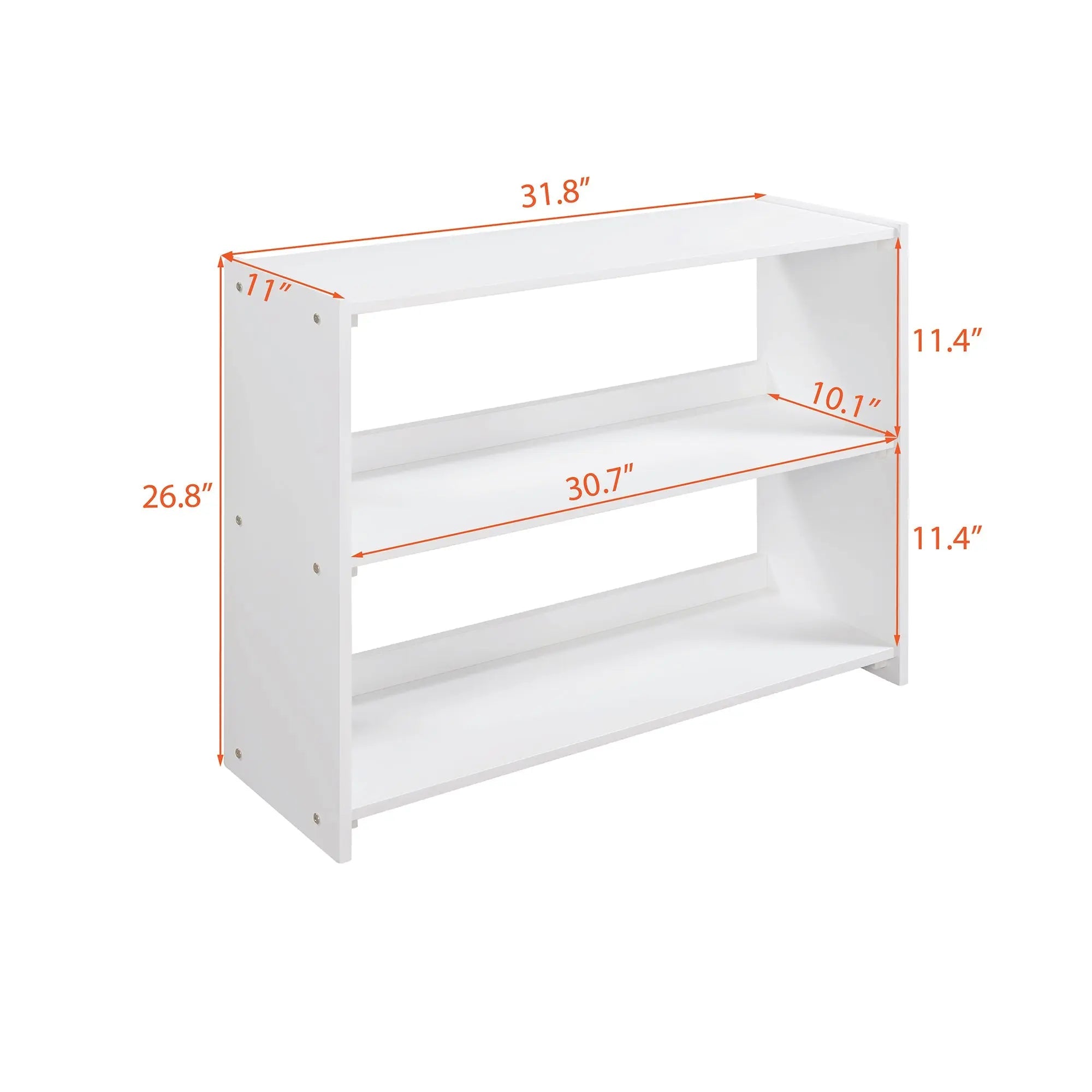 Bellemave® Twin Size Low Loft Bed with Cabinets, Shelves and Slide - Bellemave