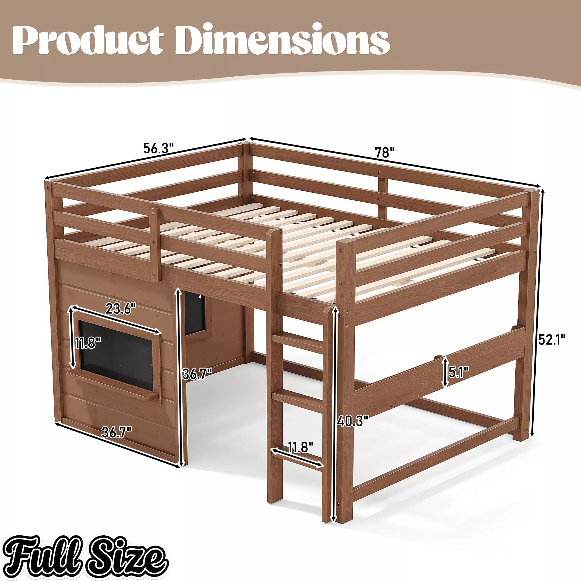 Bellemave® Twin Size Low Loft Bed with Storage Shelves for Kids,Kids Low Loft Bed Frame with Chalkboard and Bookshelf for Boys,Girls,Solid Wood,Gray - Bellemave