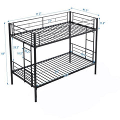 Bellemave® Twin Size Metal Bunk Bed - Bellemave