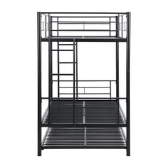 Bellemave® Twin Size Metal Bunk Bed with Trundle Bed - Bellemave