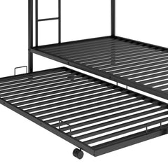 Bellemave® Twin Size Metal Bunk Bed with Trundle Bed - Bellemave