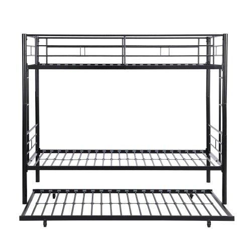 Bellemave® Twin Size Metal Bunk Bed with Trundle Bed - Bellemave