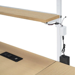 Bellemave® Twin Size Metal Loft Bed with Built - in Work Station, LED and Multiple Storage - Bellemave