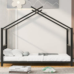 Bellemave® Twin Size Metal Montessori House Bed - Bellemave