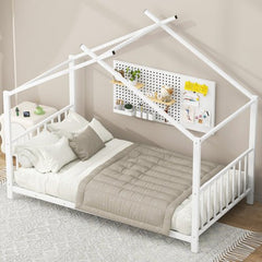 Bellemave® Twin Size Metal Montessori House Bed - Bellemave