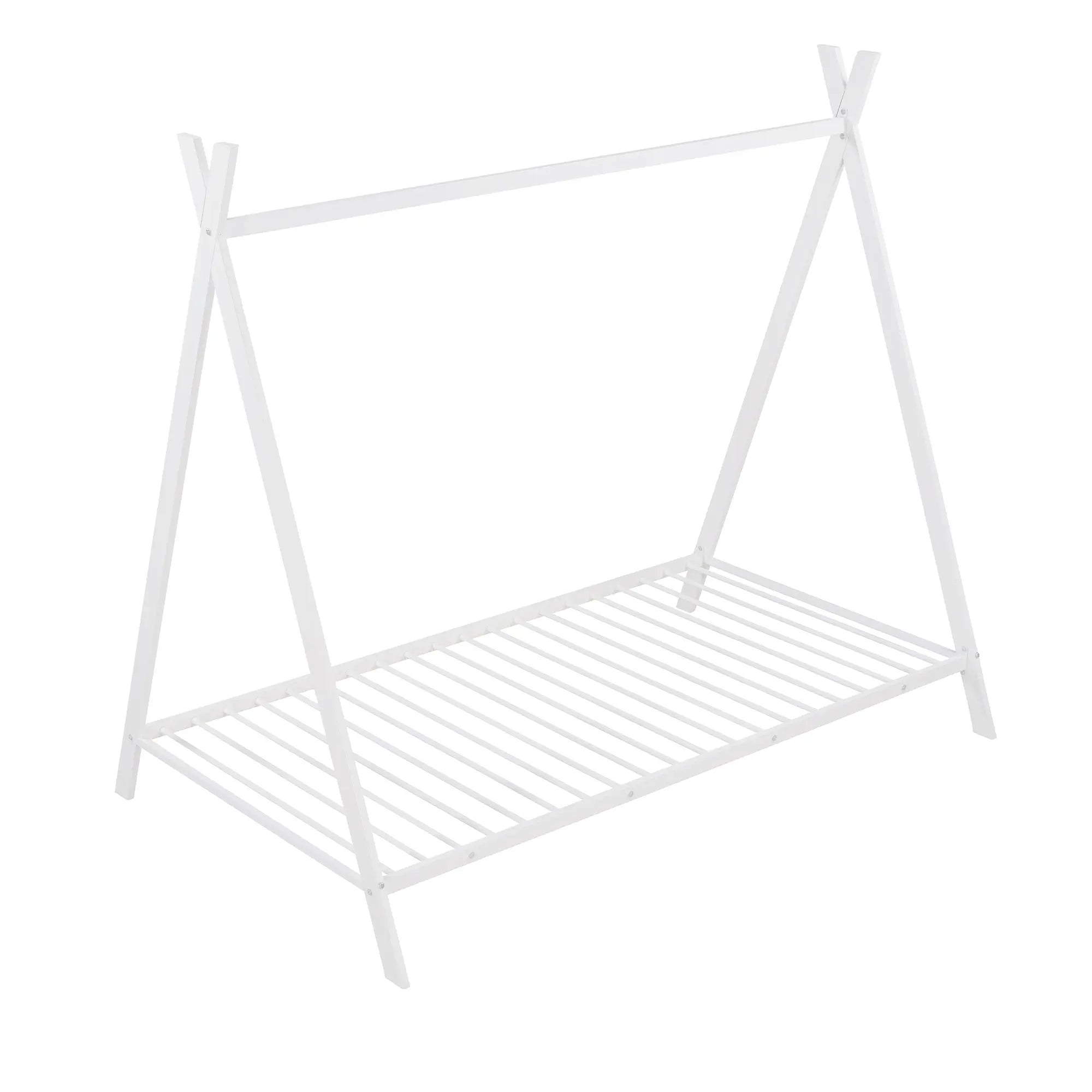 Bellemave® Twin Size Metal Tent Bed with Slat - Bellemave