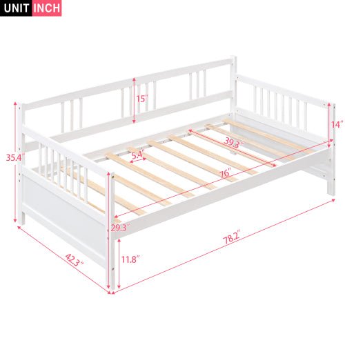 Bellemave® Twin Size Modern Solid Wood Daybed - Bellemave