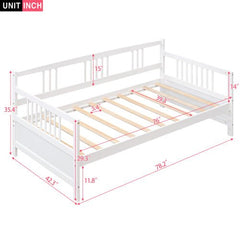 Bellemave® Twin Size Modern Solid Wood Daybed - Bellemave