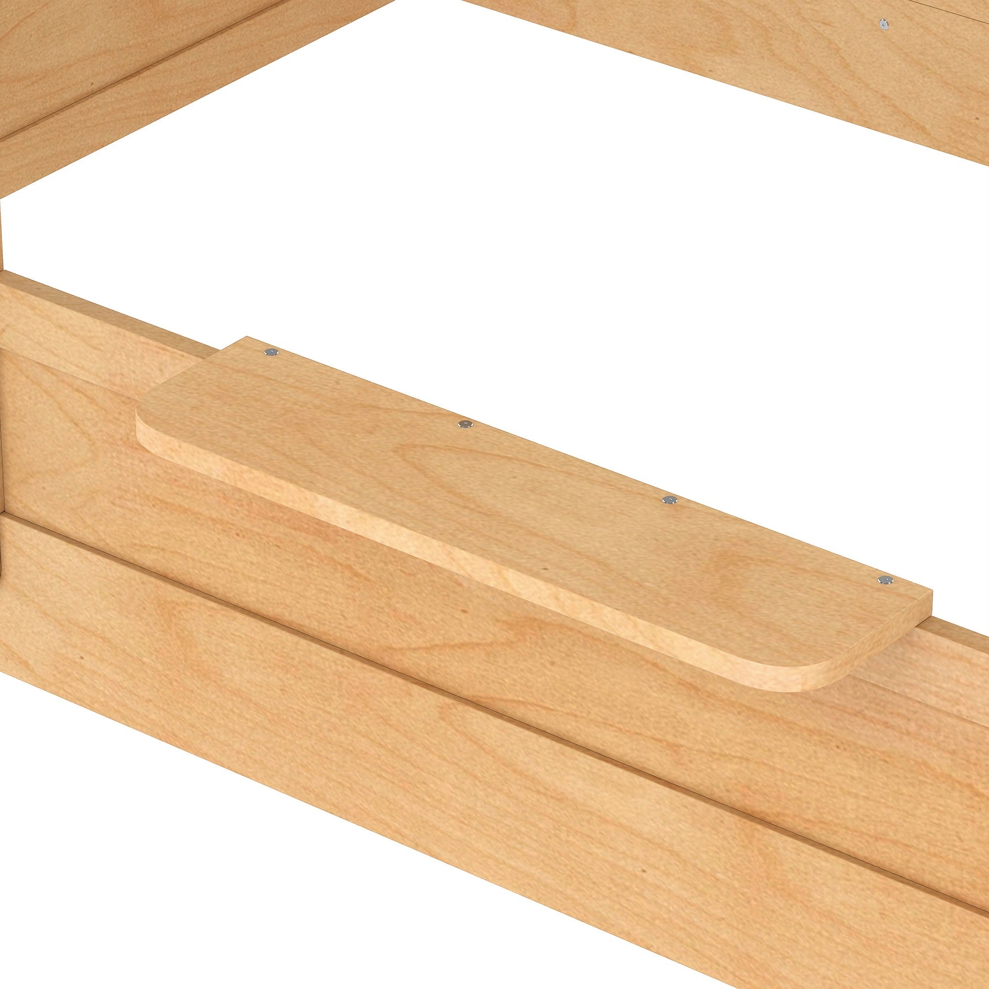 Bellemave® Twin Size Montessori Floor Bed for Kids, Solid Wood House Floor Bed with Roof, Built - in Shelfe, and Free - Installed Signboard, White - Bellemave