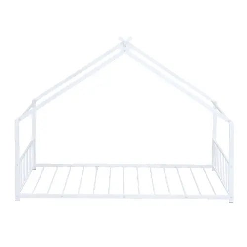 Bellemave® Twin Size Montessori Metal House Bed - Bellemave