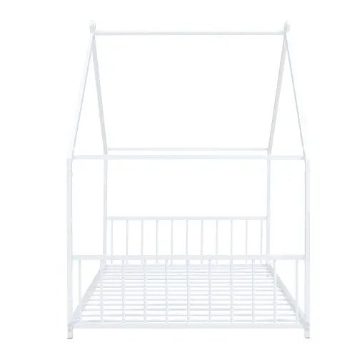 Bellemave® Twin Size Montessori Metal House Bed - Bellemave