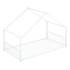 Bellemave® Twin Size Montessori Metal House Bed - Bellemave