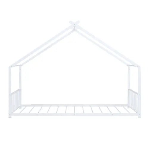 Bellemave® Twin Size Montessori Metal House Bed - Bellemave