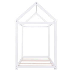 Bellemave® Twin Size Montessori Wooden House Floor Bed - Bellemave