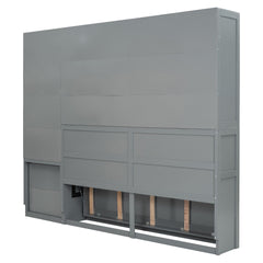 Bellemave® Twin Size Murphy Bed, Wooden Twin Wall Bed Frame with Closet, Drawers & Desk - Bellemave