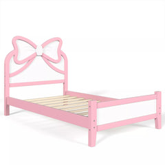 Solid Wood Twin Bed Frame with Slatted Support