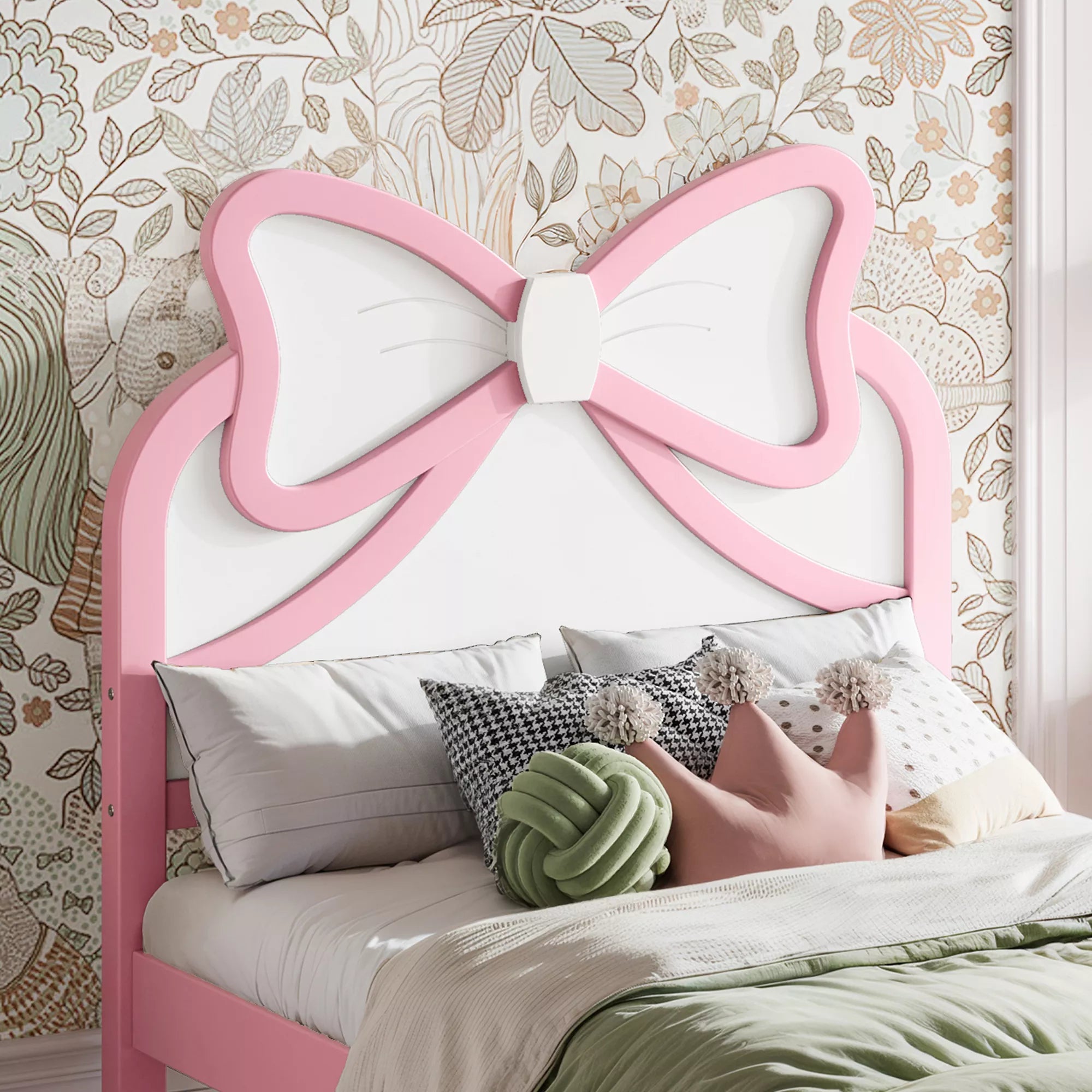 Bow Headboard Upholstered Panel Detail