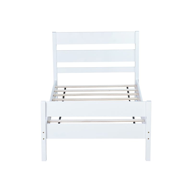 Bellemave® Twin Size Platform Bed with Headboard and Footboard - Bellemave