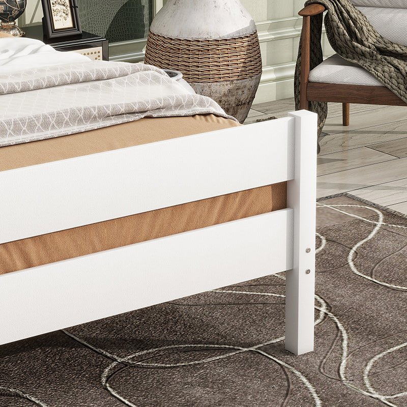 Bellemave® Twin Size Platform Bed with Headboard and Footboard - Bellemave