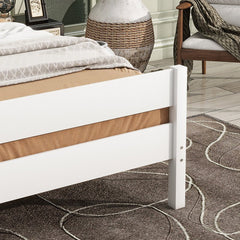 Bellemave® Twin Size Platform Bed with Headboard and Footboard - Bellemave