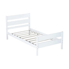 Bellemave® Twin Size Platform Bed with Headboard and Footboard - Bellemave