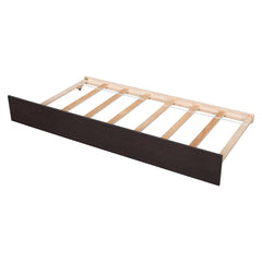 Bellemave® Twin Size Platform Bed with Trundle, Headboard and Footboard - Bellemave
