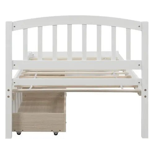 Bellemave® Twin Size Platform Bed with Two Drawers and Headboard - Bellemave