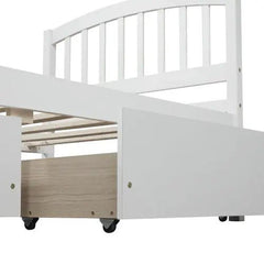 Bellemave® Twin Size Platform Bed with Two Drawers and Headboard - Bellemave
