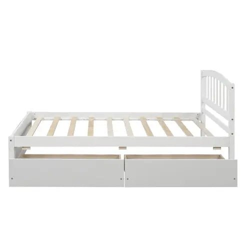 Bellemave® Twin Size Platform Bed with Two Drawers and Headboard - Bellemave