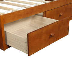 Bellemave® Twin Size Platform Storage Bed with 3 Drawers - Bellemave