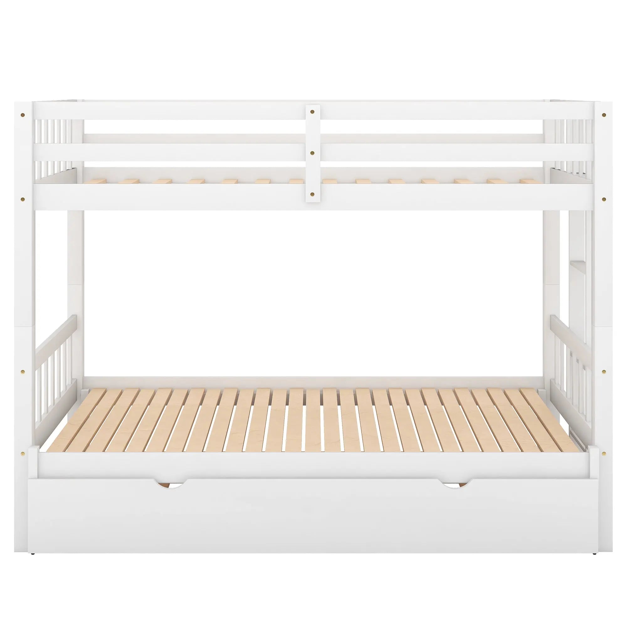 Bellemave® Twin Size Pull - Out Bunk Bed with Trundle Bed - Bellemave
