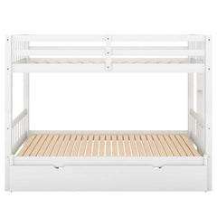 Bellemave® Twin Size Pull - Out Bunk Bed with Trundle Bed - Bellemave