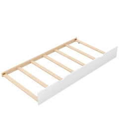 Bellemave® Twin Size Pull - Out Bunk Bed with Trundle Bed - Bellemave