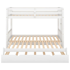 Bellemave® Twin Size Pull - Out Bunk Bed with Trundle Bed - Bellemave