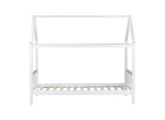 Bellemave® Twin Size Rubber Wood House Bed with Headboard and Footboard - Bellemave