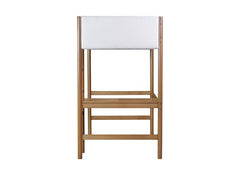 Bellemave® Twin Size Rubber Wooden Loft Bed with Desk and Ladder, Safety Guardrails and Teddy Fleece Fabric Headboard/Footboard - Bellemave