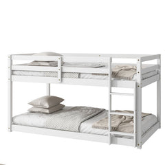 Bellemave® Twin Size Solid Rubber Wooden Loft Bed with Ladder - Bellemave
