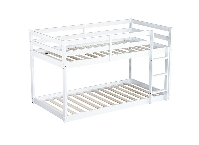 Bellemave® Twin Size Solid Rubber Wooden Loft Bed with Ladder - Bellemave