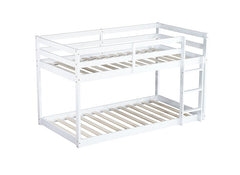 Bellemave® Twin Size Solid Rubber Wooden Loft Bed with Ladder - Bellemave