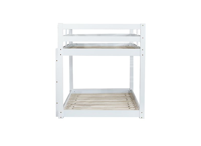 Bellemave® Twin Size Solid Rubber Wooden Loft Bed with Ladder - Bellemave