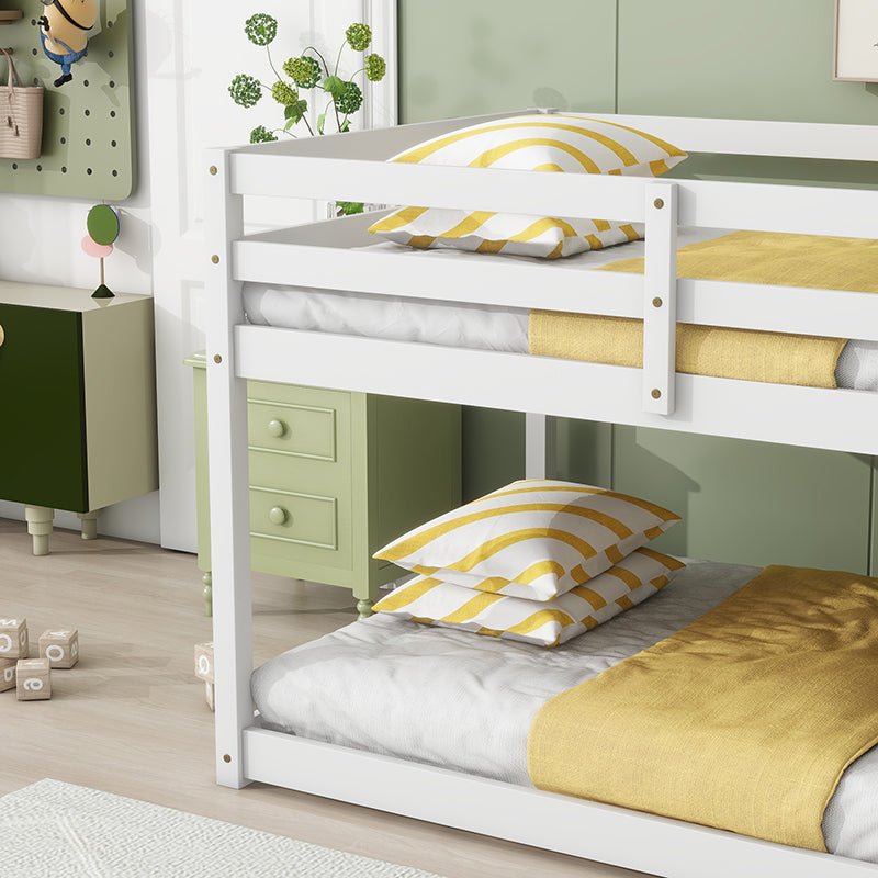 Bellemave® Twin Size Solid Rubber Wooden Loft Bed with Ladder - Bellemave