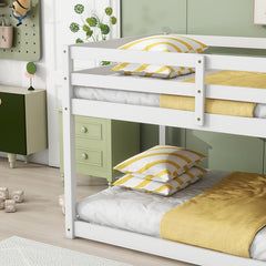 Bellemave® Twin Size Solid Rubber Wooden Loft Bed with Ladder - Bellemave