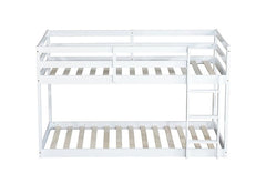 Bellemave® Twin Size Solid Rubber Wooden Loft Bed with Ladder - Bellemave