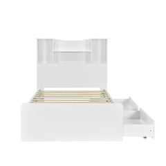 Bellemave® Twin Size Storage Platform Bed Frame - Bellemave