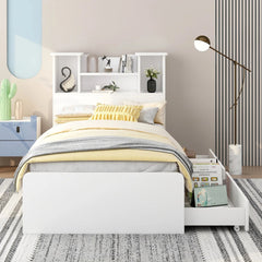 Bellemave® Twin Size Storage Platform Bed Frame - Bellemave