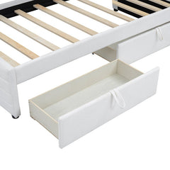 Bellemave® Twin Size Upholstered Daybed with 2 Drawers - Bellemave