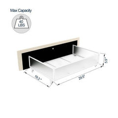 Bellemave® Twin Size Upholstered Daybed with 2 Drawers and Ribbed Tufted Backrest - Bellemave