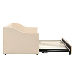 Bellemave® Twin Size Upholstered Daybed with Pop Up Trundle - Bellemave