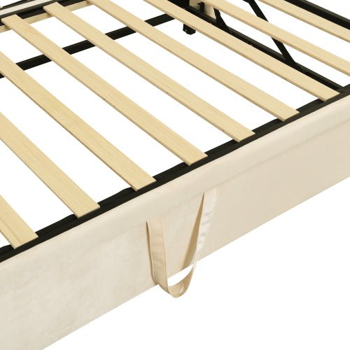 Bellemave® Twin Size Upholstered Daybed with Pop Up Trundle Bed - Bellemave